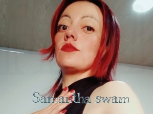 Samantha_swam